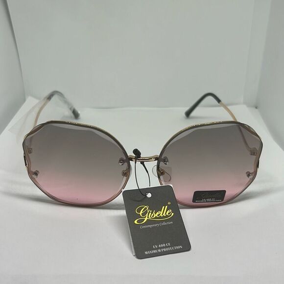 Giselle Round Metal Ocean Lens Sunglasses - Picture 3 of 3